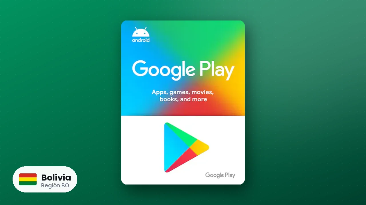 Google Play Gift Card Bolivia — código región BO