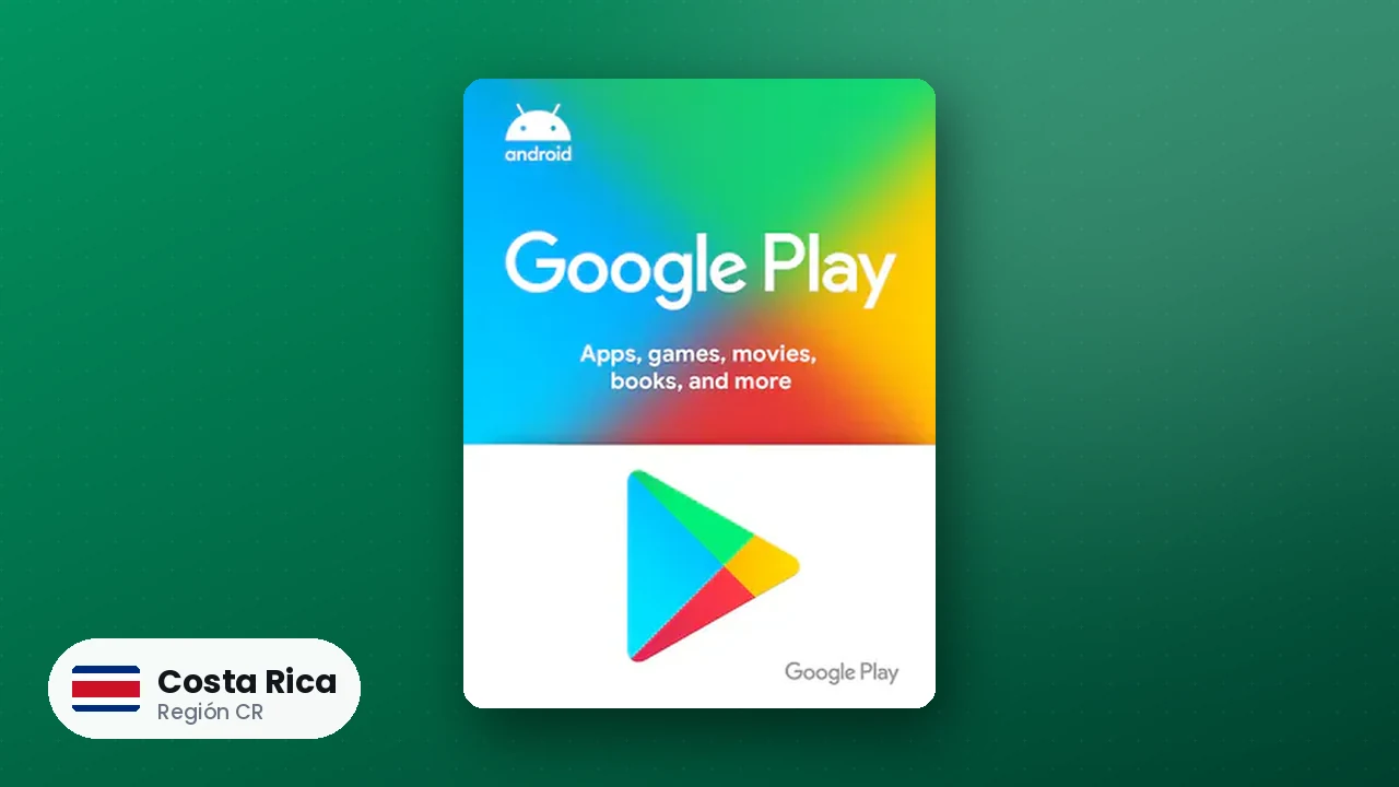 Google Play Gift Card Costa Rica — código región CR