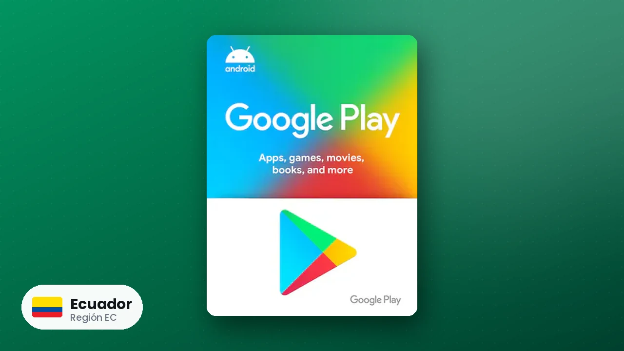 Google Play Gift Card Ecuador — código región EC