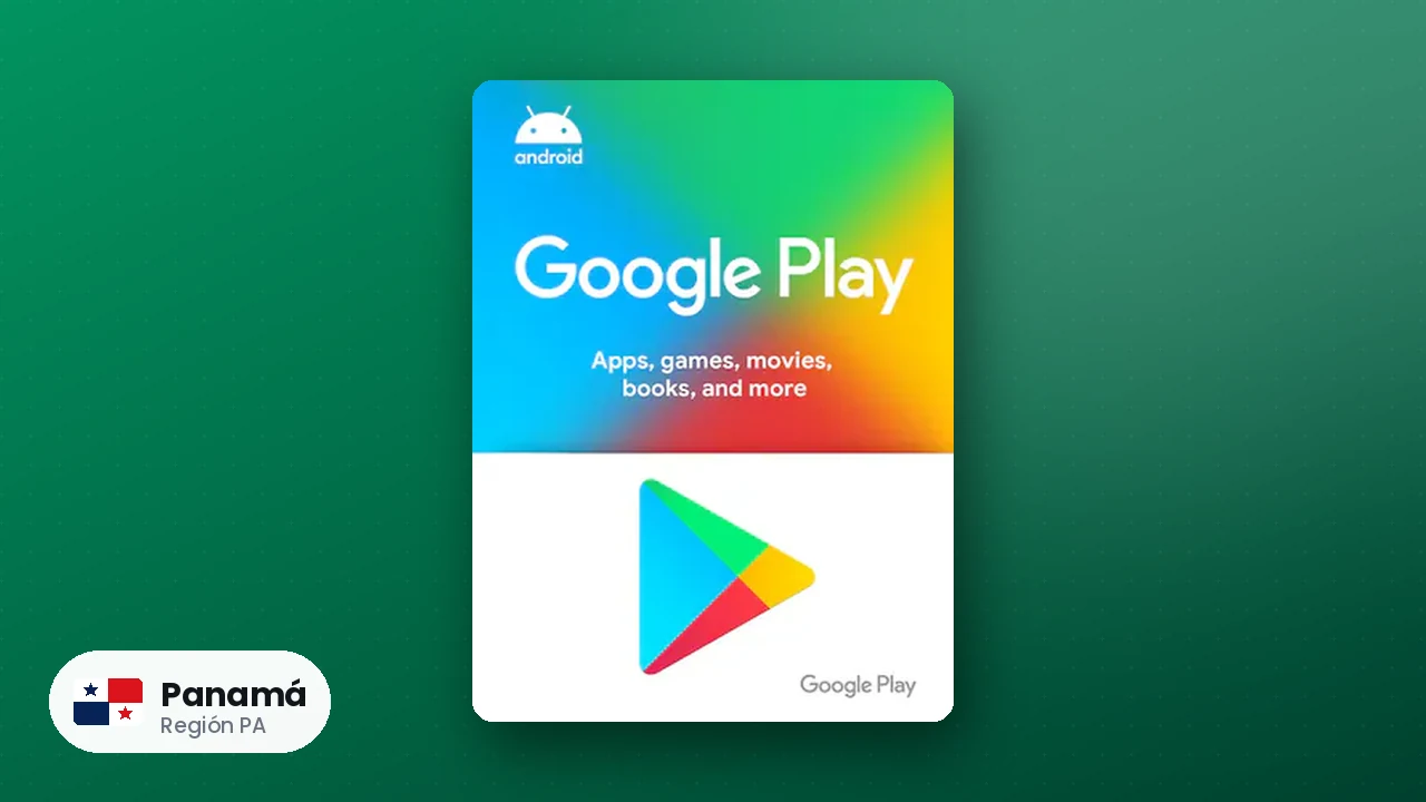 Google Play Gift Card Panamá — código región PA