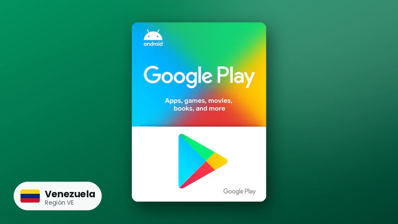Google Play Gift Card Venezuela — código región VE
