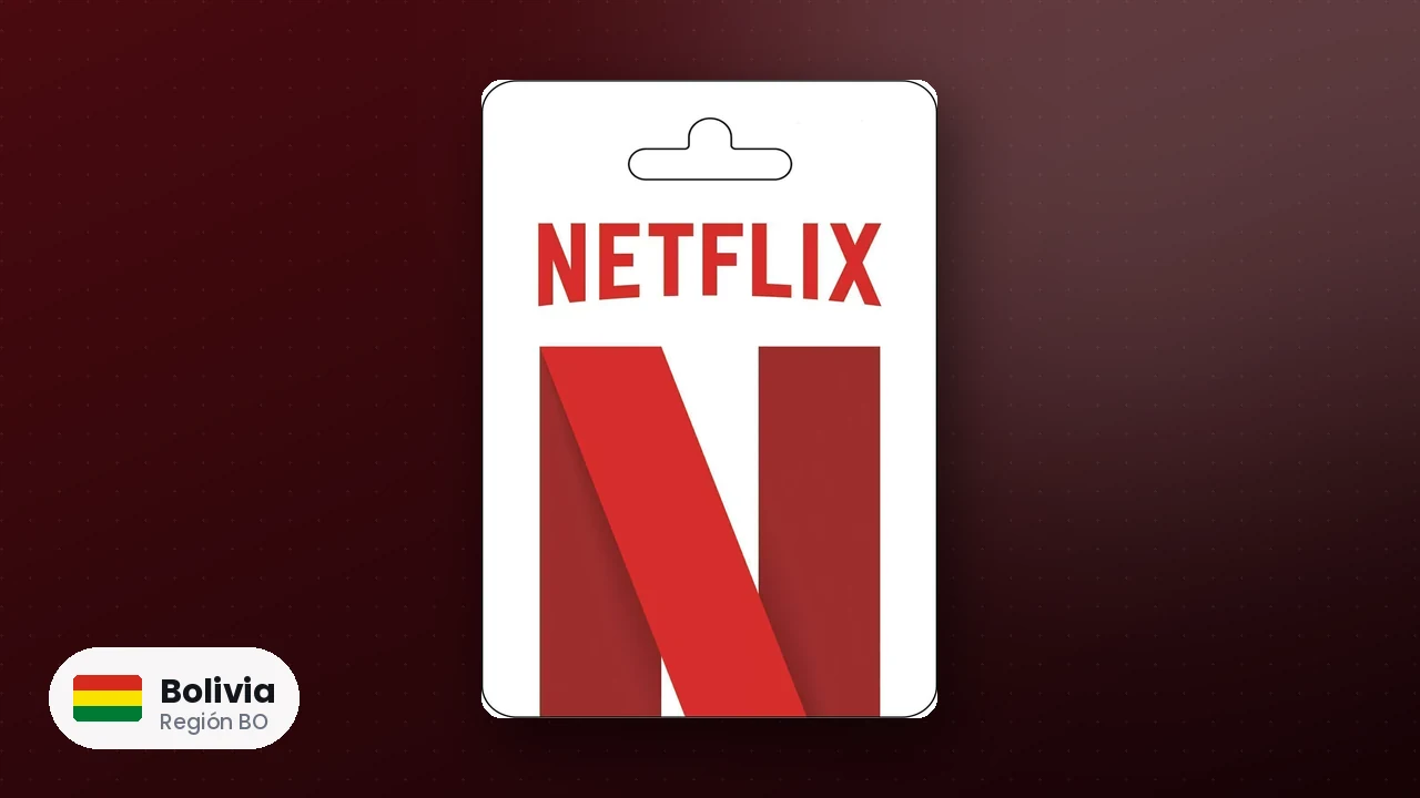 Netflix Gift Card Bolivia — código región BO