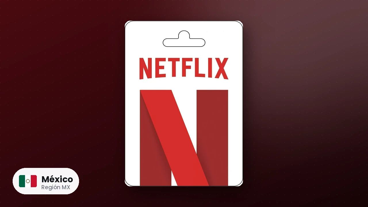 Netflix Gift Card México — código región MX