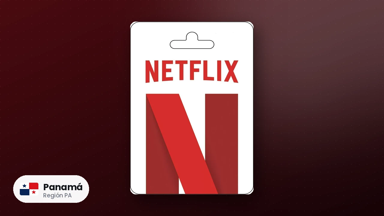 Netflix Gift Card Panamá — código región PA