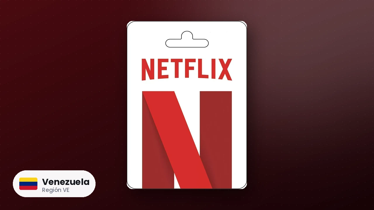 Netflix Gift Card Venezuela — código región VE