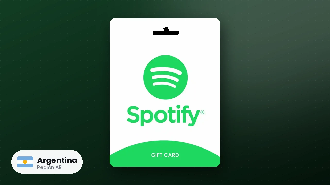 Spotify Gift Card Argentina — código región AR
