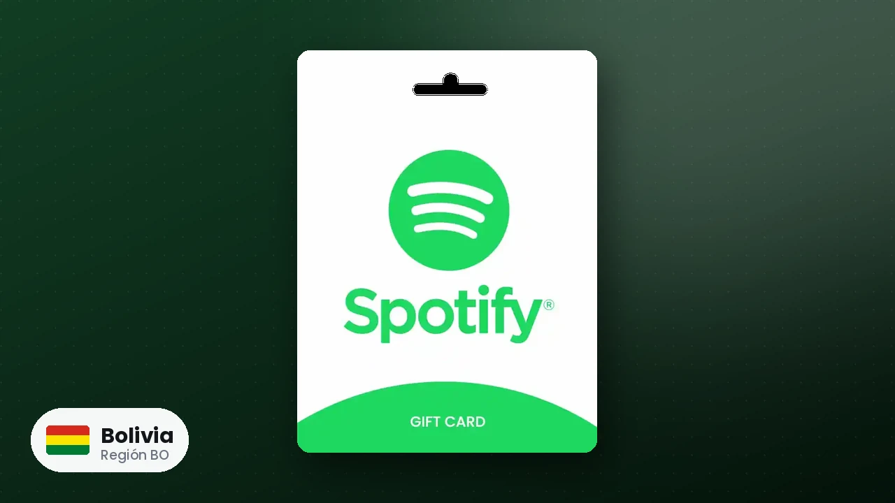Spotify Gift Card Bolivia — código región BO