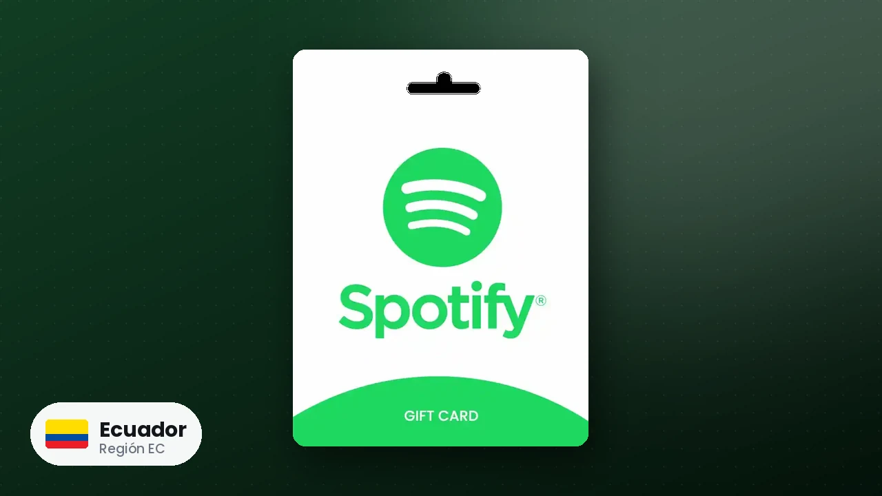 Spotify Gift Card Ecuador — código región EC