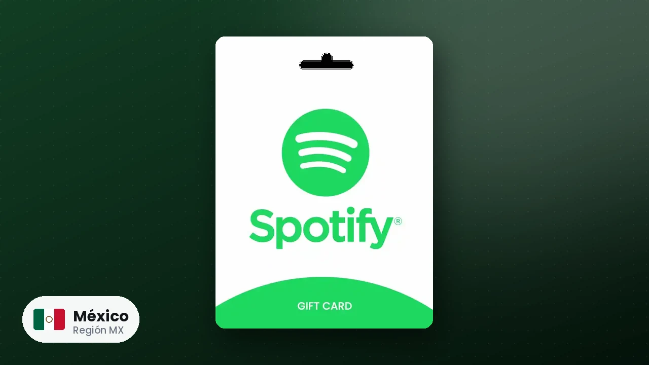 Spotify Gift Card México — código región MX