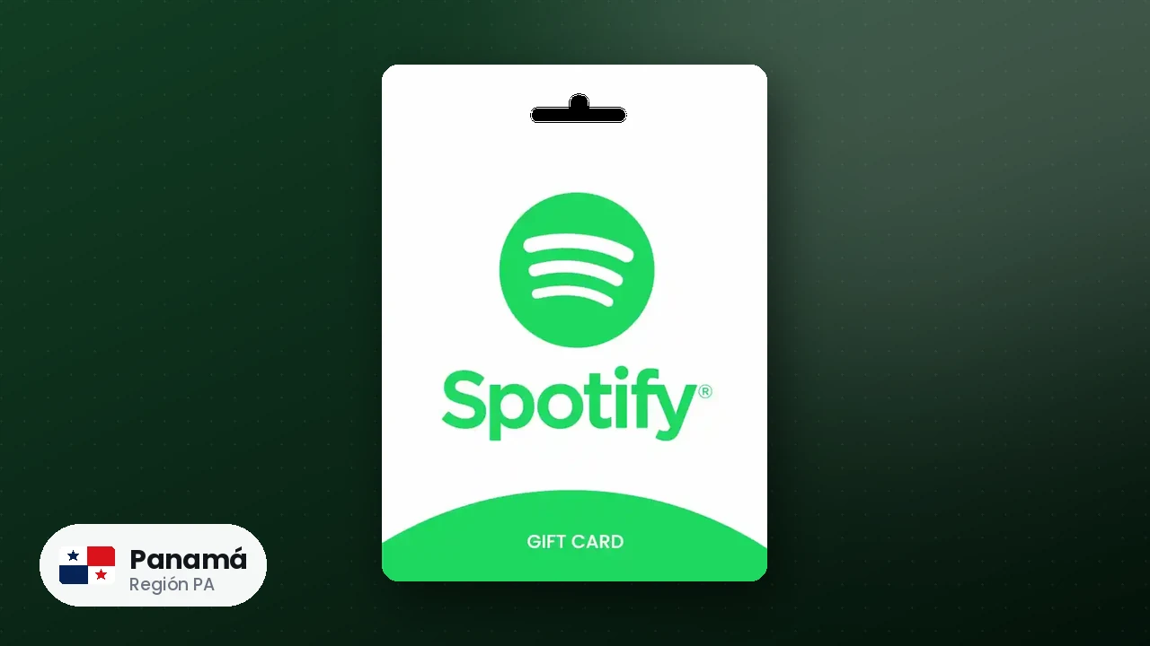 Spotify Gift Card Panamá — código región PA