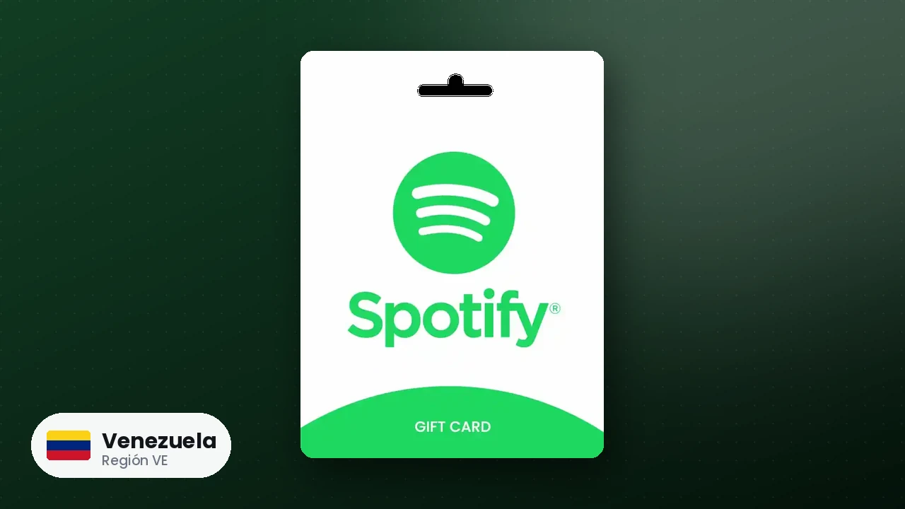 Spotify Gift Card Venezuela — código región VE